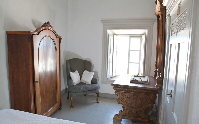 bedroom with vintage furniture