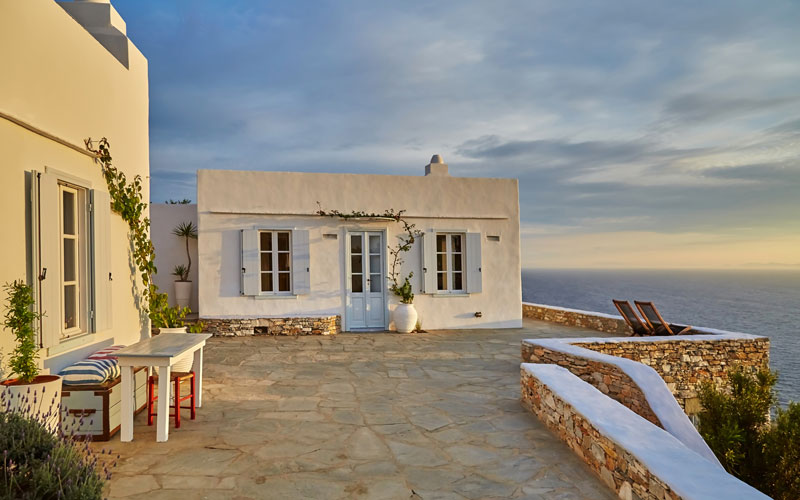 front side of a villa
