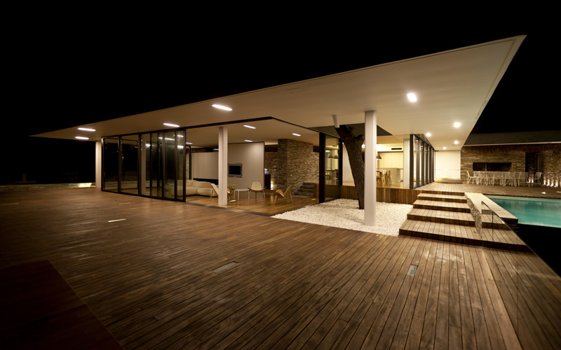 outdoors area at night