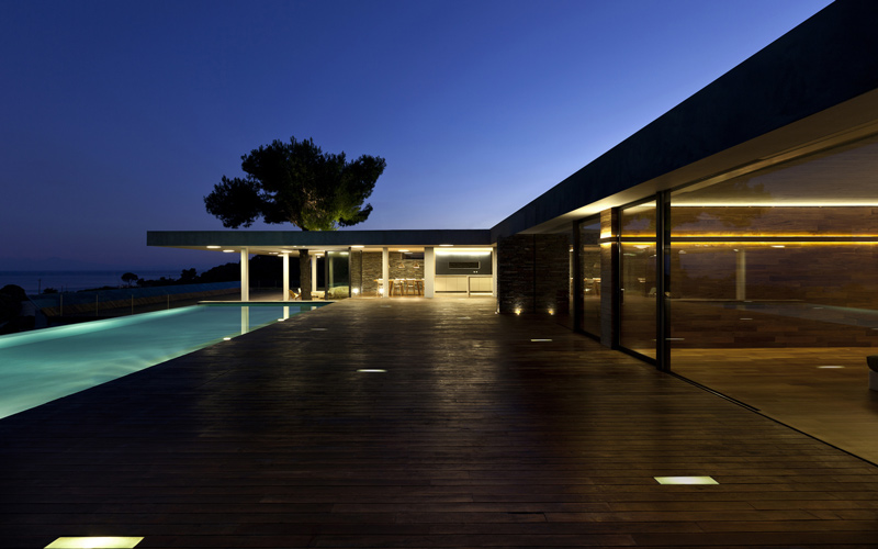 outdoors area at night