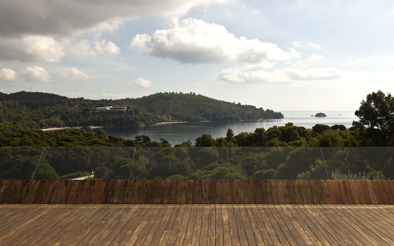 villa's view of skiathos