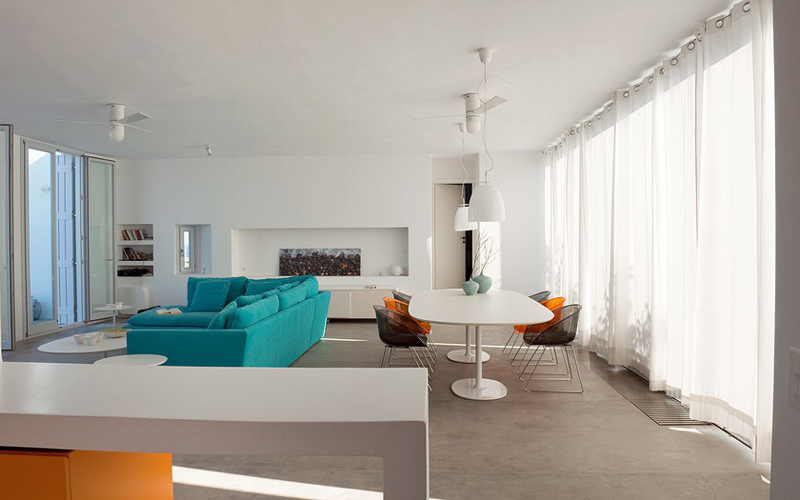 living and dining area