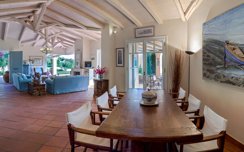 living and dining area