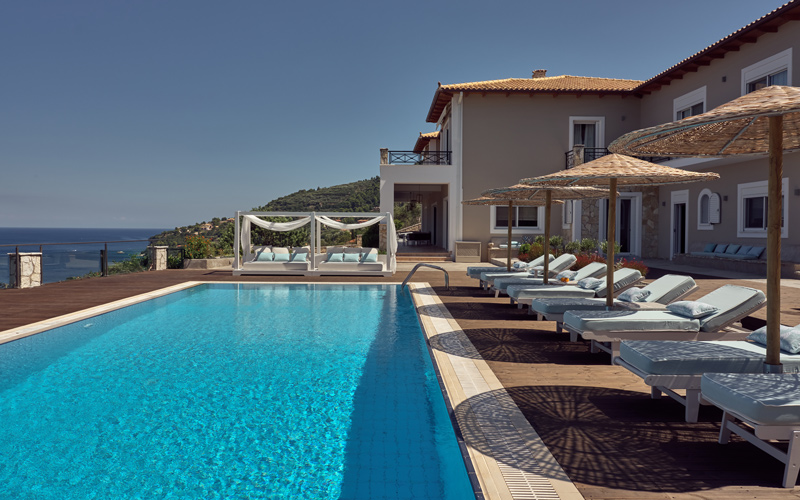 villa with pool area