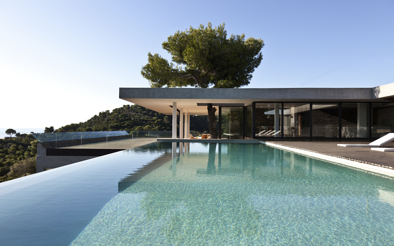 villa with a pool