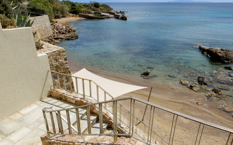 private stairs to the beach