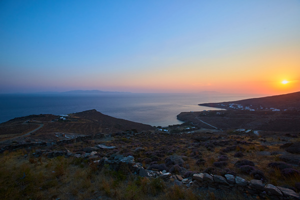 Sunset time in Tinos