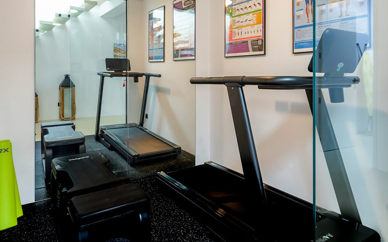 mini gym area