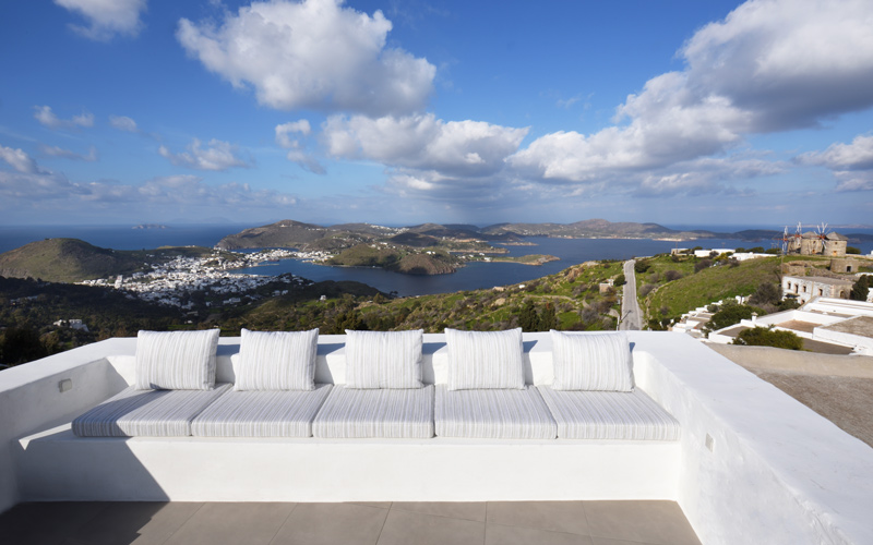 terrace with island view