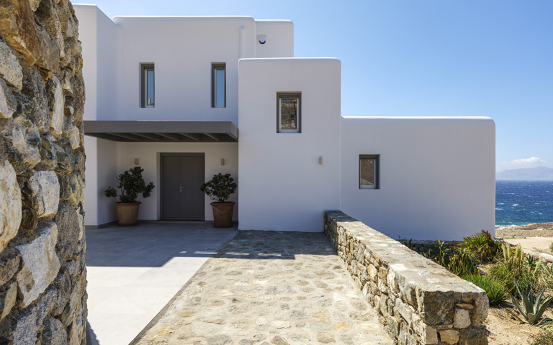 entrance of the villa