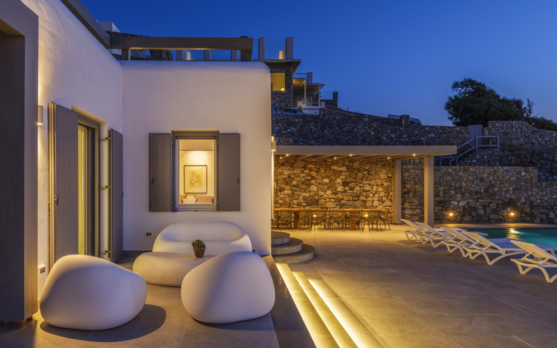 outdoor area at night