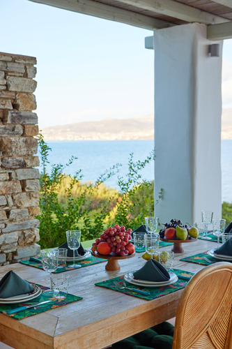 outdoor dining area