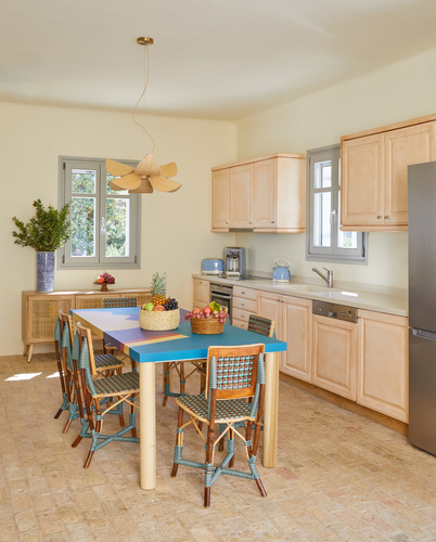kitchen area with dining table