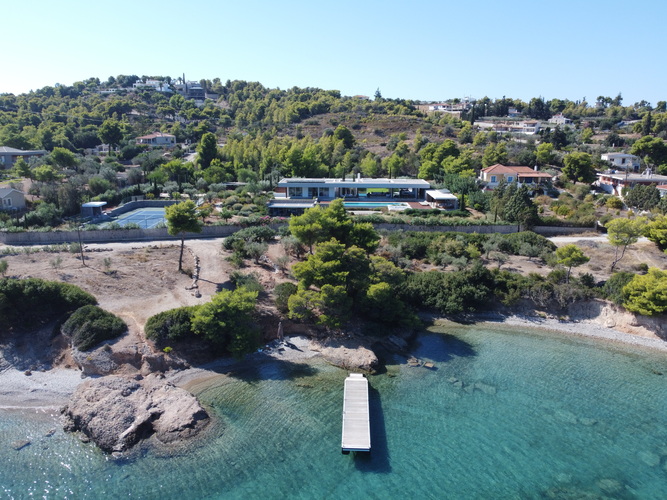 villa by the beach