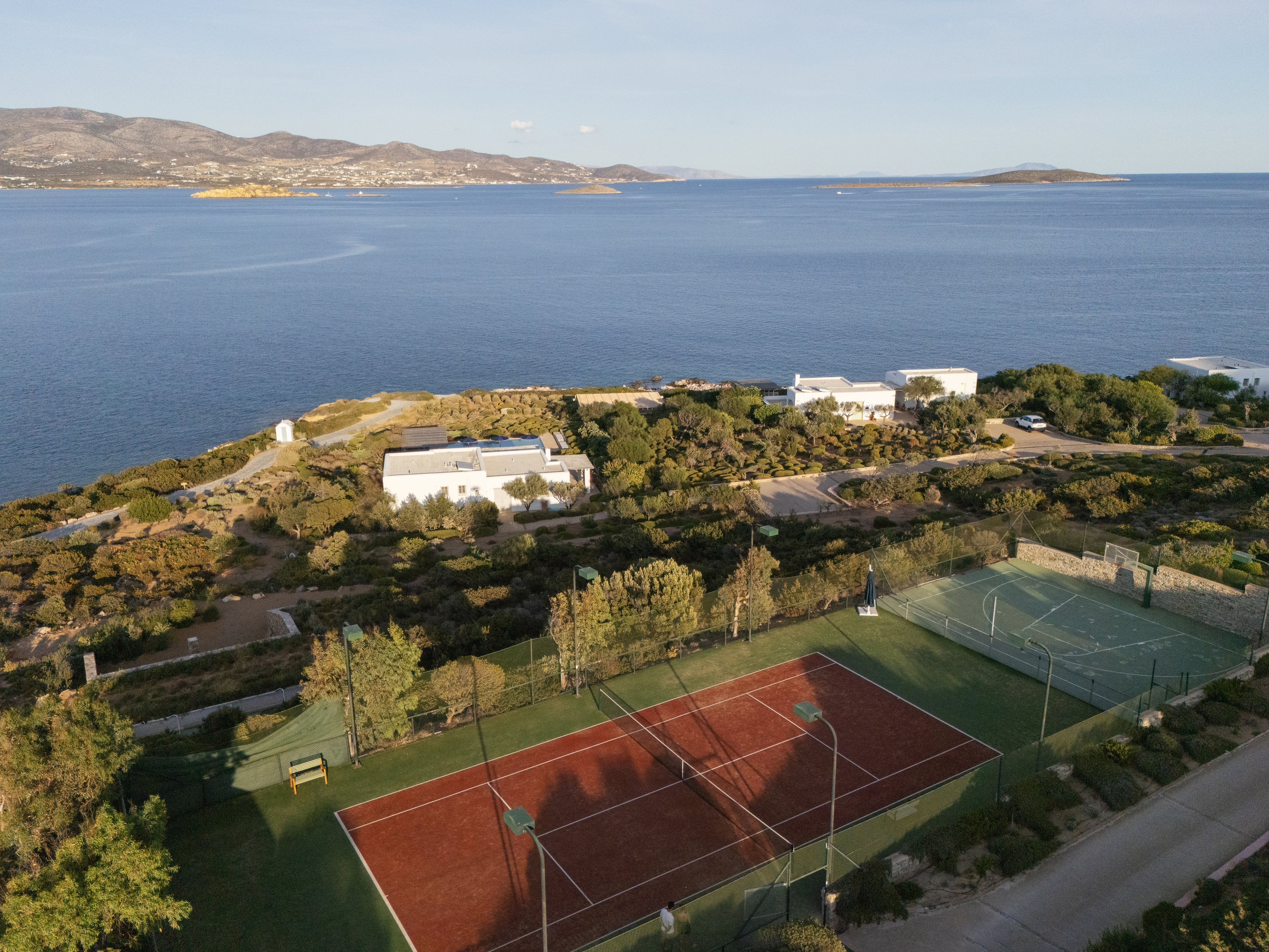 tennis and basketball court