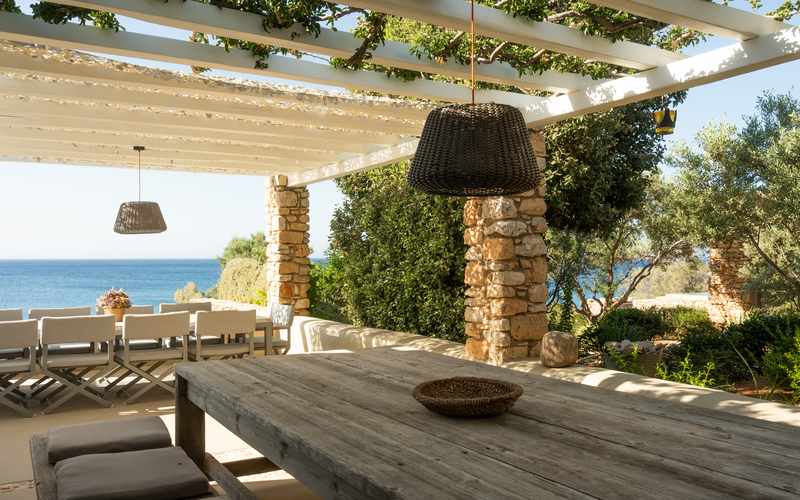 outdoor dining area