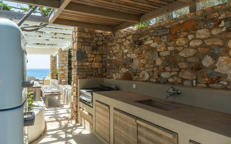 outdoor bbq area