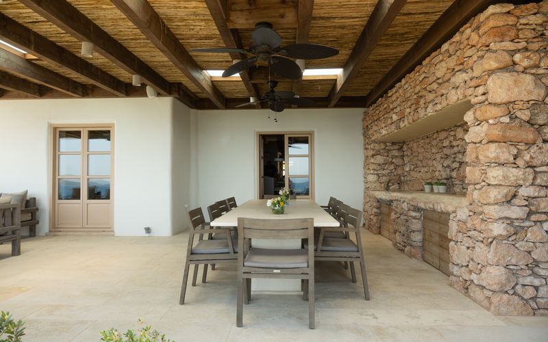 outdoor dining area