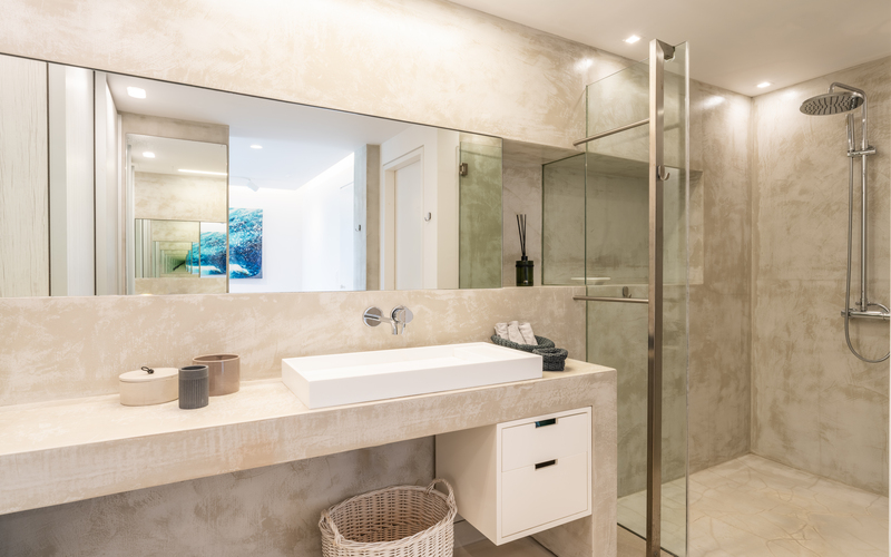 bathroom with shower
