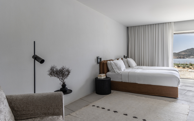 bedroom with sea view