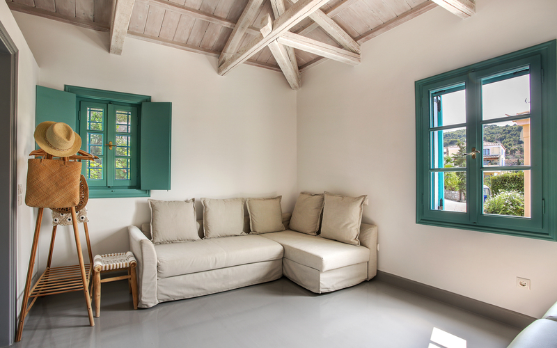 bedroom with sofa