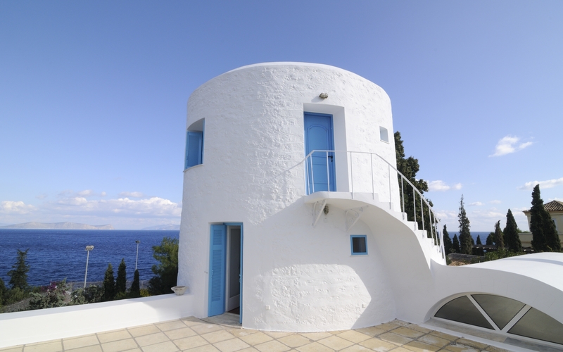 terrace with sea view