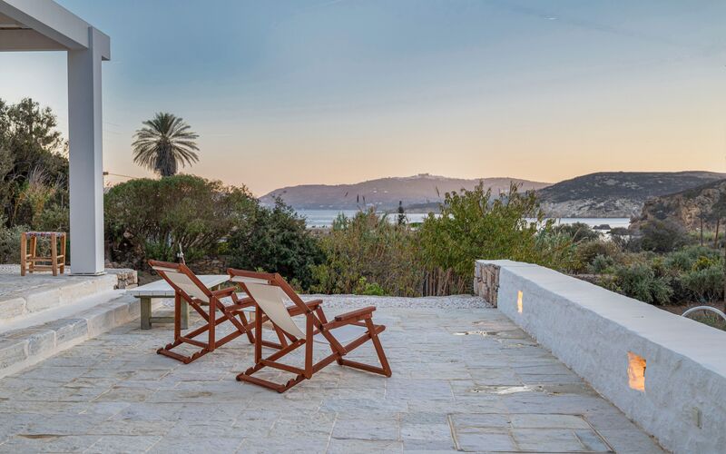villa terrace and lounge area