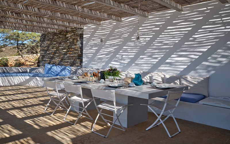 outdoor lounge area