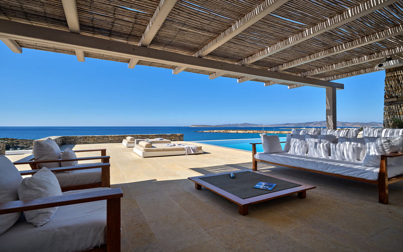 outdoor lounge area