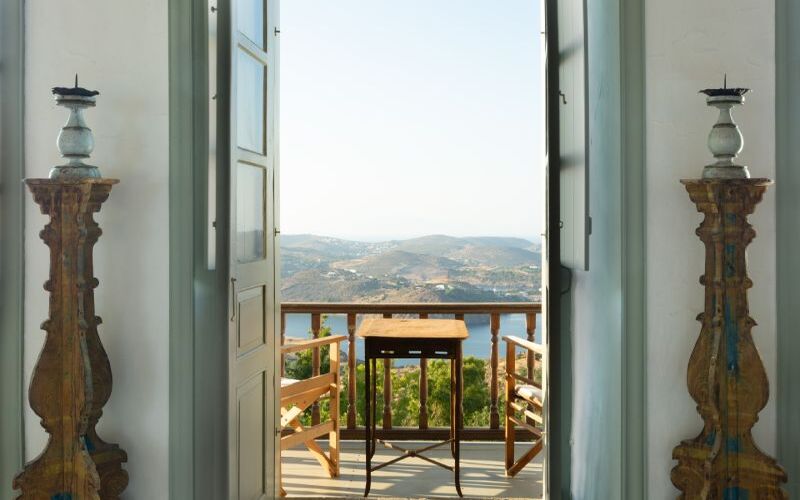 bedroom balcony with sea view