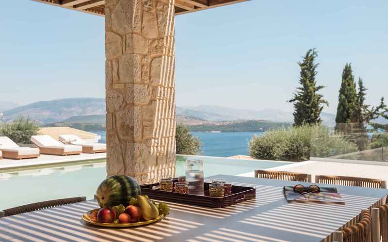 outdoor dining area