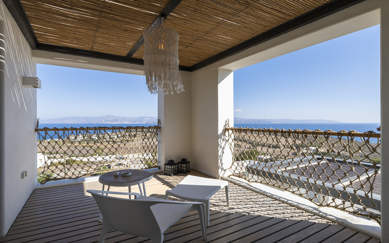 terrace with sea view