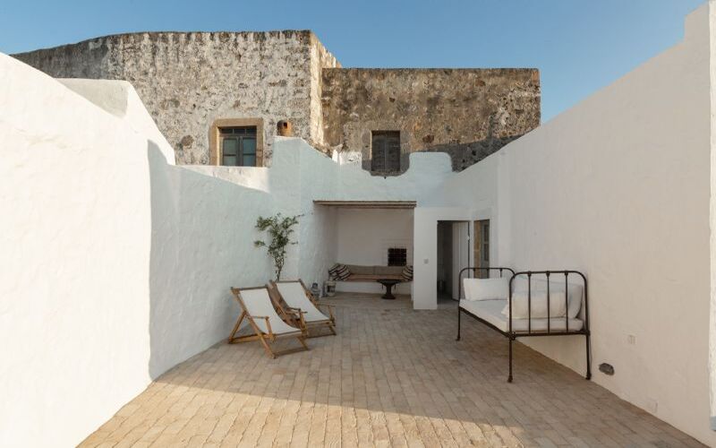 patio with lounge chairs