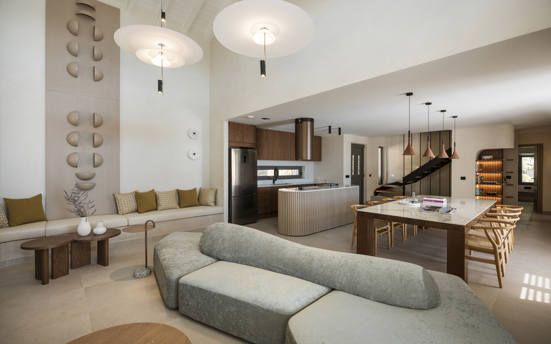 living and dining area