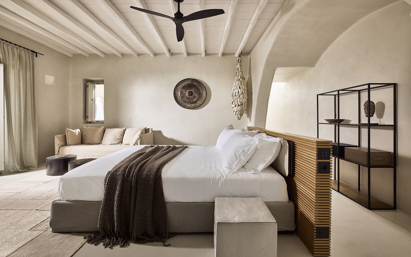 double bedroom with sea view