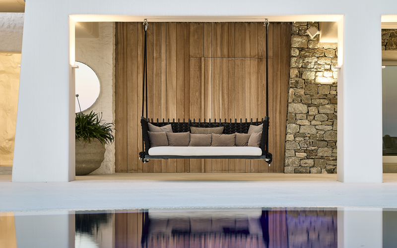 outdoor lounge area