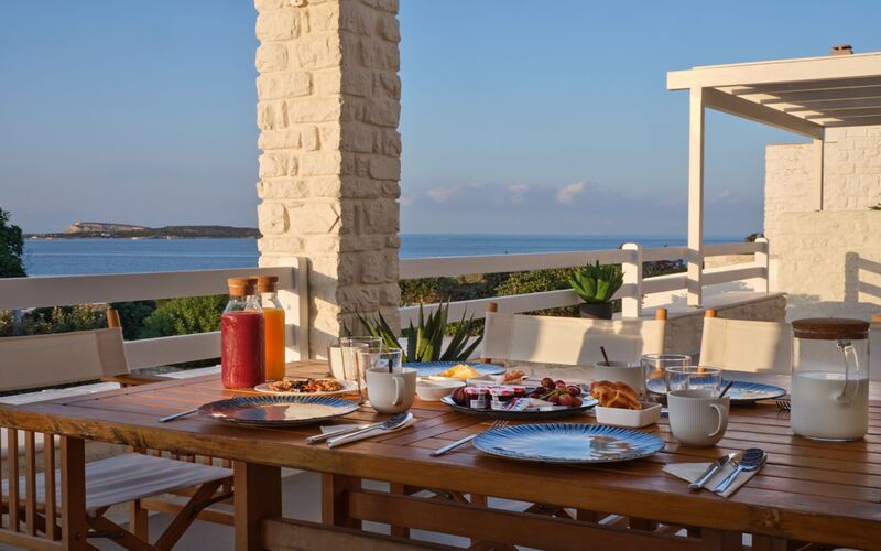 outdoor shaded dining area 