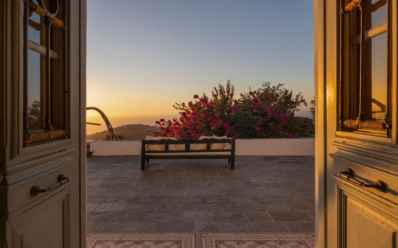 outdoor lounge area
