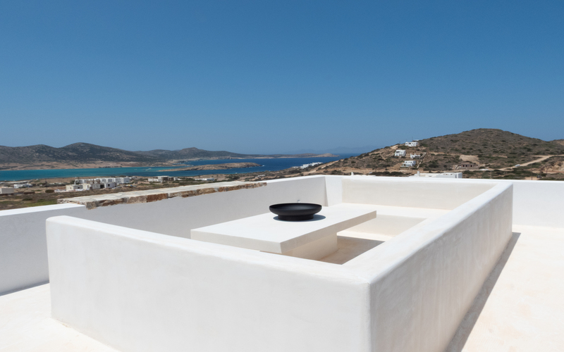 terrace with built in lounge area