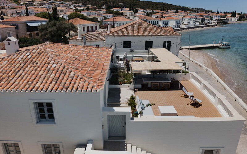 terrace with sea view