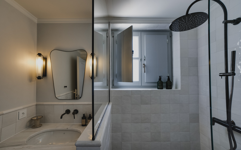 bathroom with shower