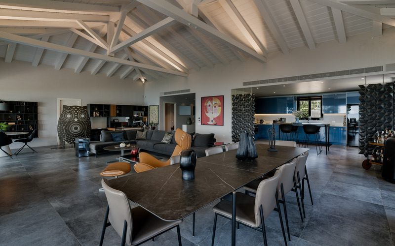 living and dining area
