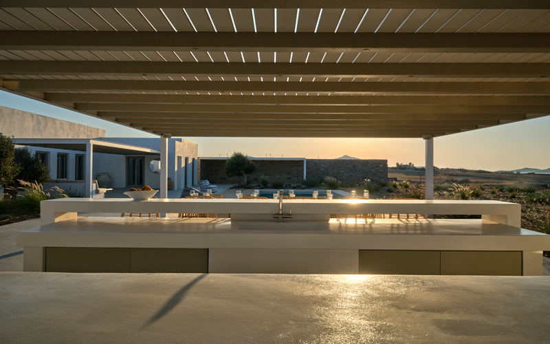 outdoor lounge area
