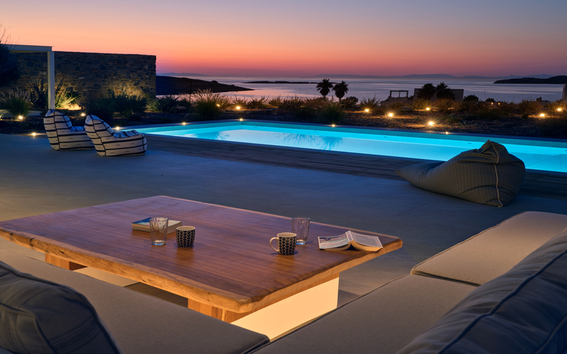 outdoor lounge area