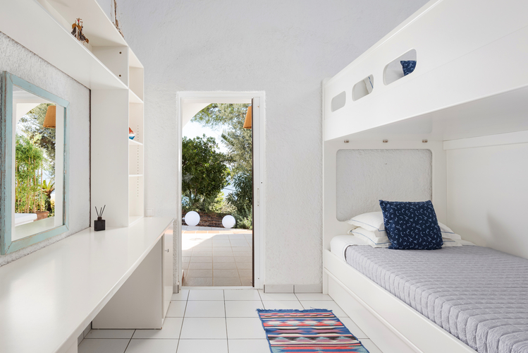 bedroom with two bunk beds