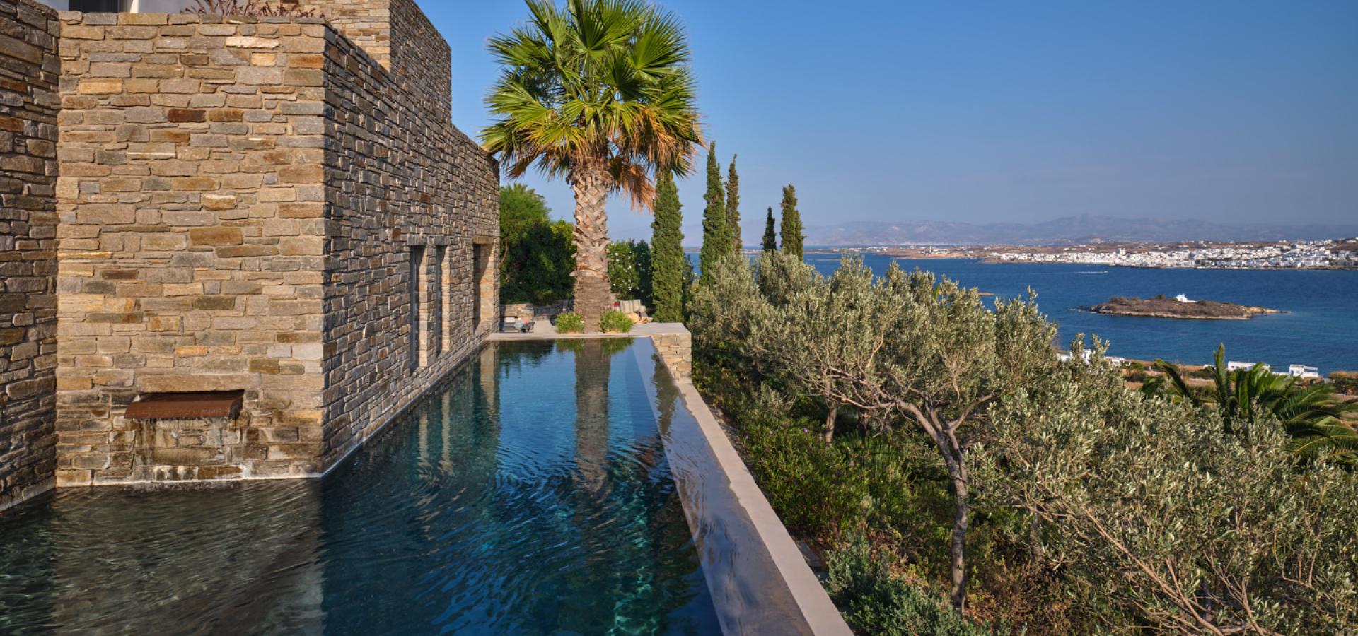 outdoor pool area